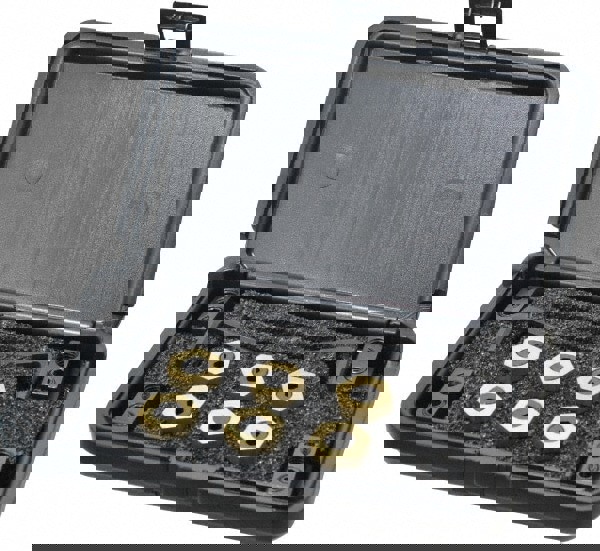 Fixture Clamp T-Slot Set: 12 Pc, 3/8-16 Stud Thread, 9/16